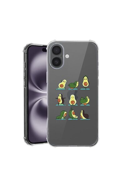 bestcase Θήκη για Apple iPhone 17 με σχέδιο Αβοκάντο Γιόγκα, Αντικραδασμική, ...