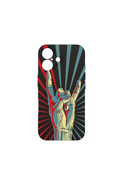 bestcase Husa Pentru Apple iPhone 16, Slim Premium Silicon 1.2MM, Rock Festiv...