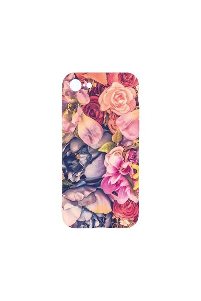 bestcase Διαφανής Θήκη Σιλικόνης 2MM, Συμβατή με Apple iPhone SE 2, Φλοράλ, Α...