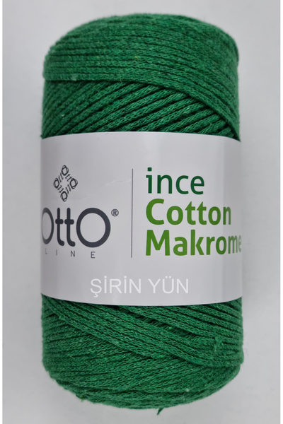 Otto İnce Cotton (Pamuk) Makrome 200 Gram 170 Metre Yeşil