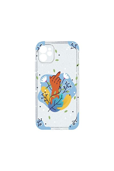 bestcase Husa Crystal Glitter 2MM, Compatibila Cu Apple iPhone 11, Flowers FC...