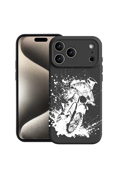 bestcase Husă pentru Apple iPhone 17 Pro Max cu Design MotoCross, Silicon Pre...