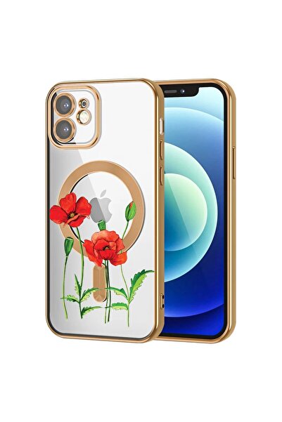 bestcase Πολυτελής Θήκη MagSafe, Συμβατή με Apple iPhone 12, σε κόκκινο χρώμα...