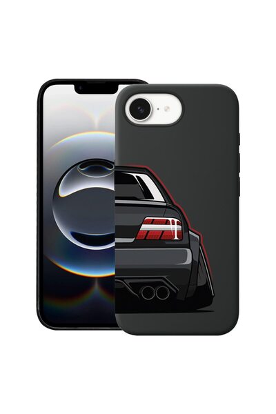 bestcase Калъф за Apple iPhone 16e, Премиум тънък силиконов 1.2ММ, Секси Tail...