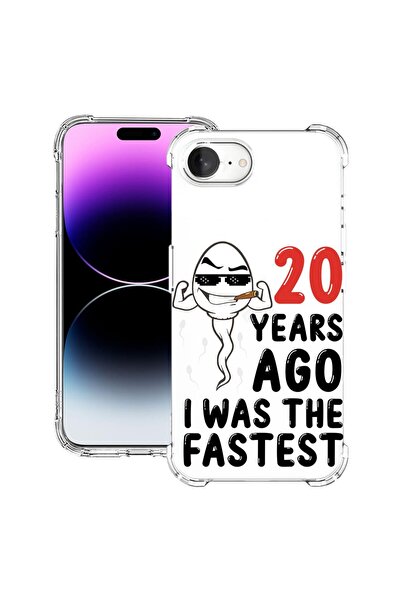 bestcase Husă pentru Apple iPhone 16e, Antișoc 1.5MM, 20 de ani în urmă, eram...