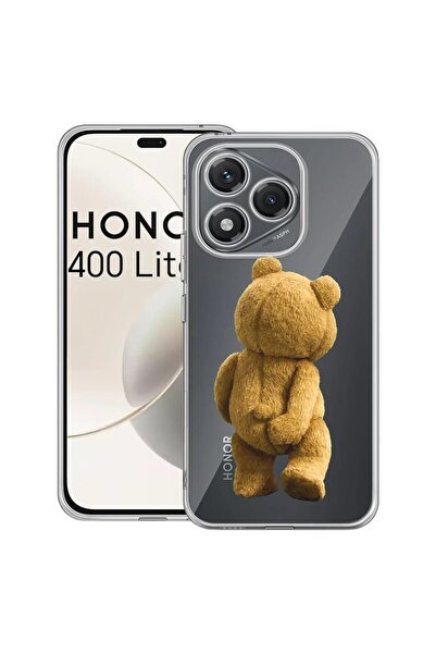 bestcase Husă pentru Honor 400 Lite 5G, Silicon transparent 2MM, Ursuleț de p...