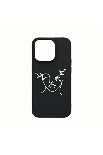 bestcase Husa Silicon, Compatibila cu Apple iPhone 14 Pro, Woman Abstract, re...