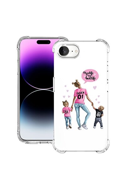 bestcase Θήκη για Apple iPhone 16e, Αντικραδασμική 1.5MM, Σχέδιο  "Mom Life B...