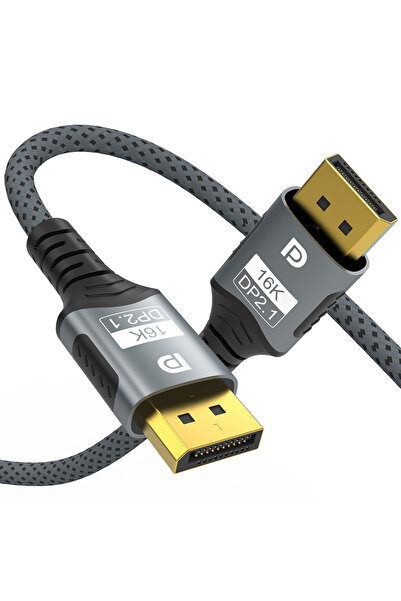 Choice كابل ديسبلاي بورت 2.1 بطول 1 متر من DP إلى DP، يدعم دقة 16K بتردد 30 ه...