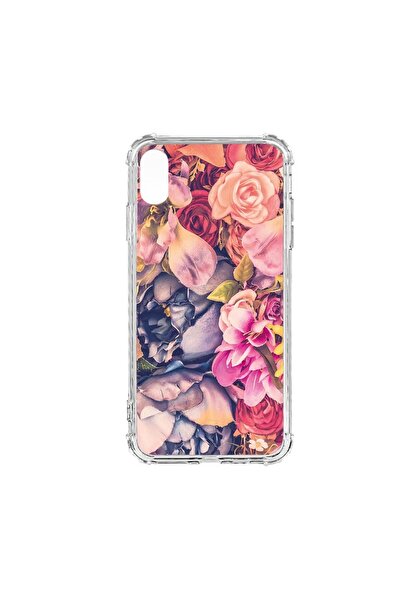 bestcase Husă Antișoc din Silicon Compatibilă cu Apple iPhone XS Max, Florală...