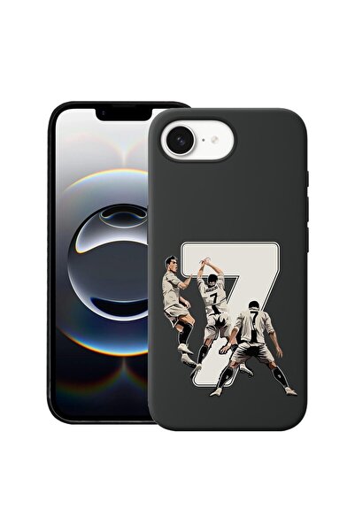 bestcase Husă pentru Apple iPhone 16e, Silicon Premium Subțire 1.2MM, Ronaldo...