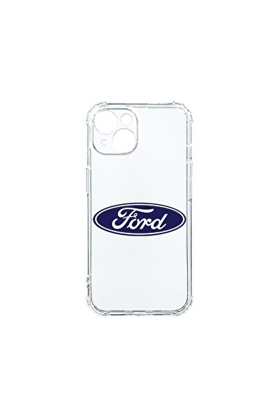 bestcase Husa Anti Shock 1.5MM, compatibilă cu Apple iPhone 14, Logo Ford, Te...