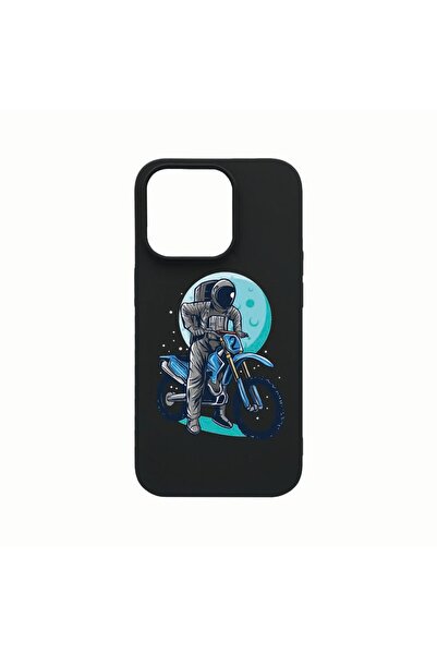 bestcase Husa Silicon, Compatibila cu Apple iPhone 14 Pro Max, Astronaut Bike...