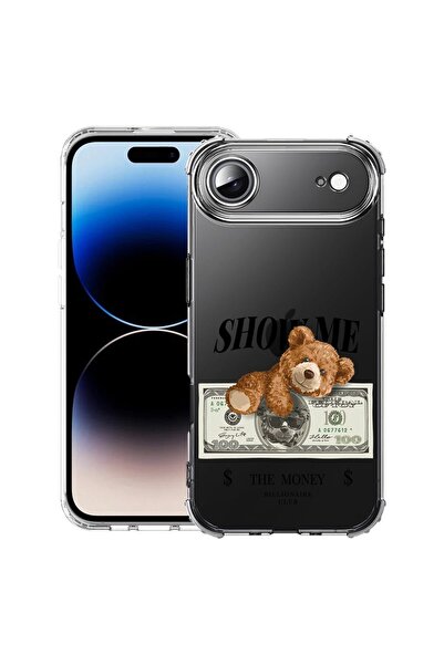bestcase Калъф за Apple iPhone 17 Air с дизайн Теди мече  "Покажи ми парите "...