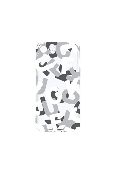 bestcase Husa Clear Silicon 2MM, Compatibila Cu Apple iPhone SE 2, FCK Patter...