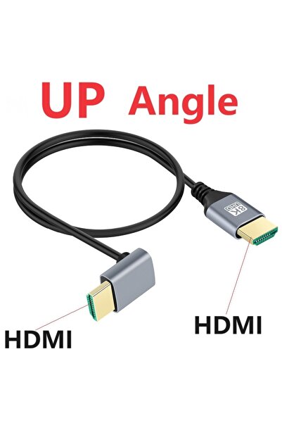 Choice3 كابل HDMI 8K بطول 0.5 متر و1 متر، كابل HDMI 2.1V ذكر إلى ذكر بزاوية ي...