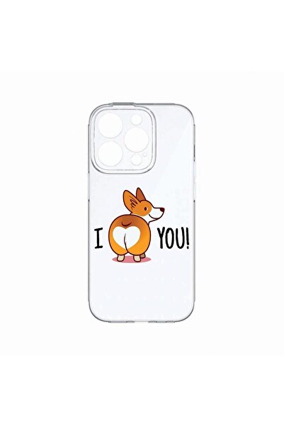 bestcase Θήκη, Συμβατή με Apple iPhone 14 Pro, Χαριτωμένο Emoji σκυλάκι, Ανθε...