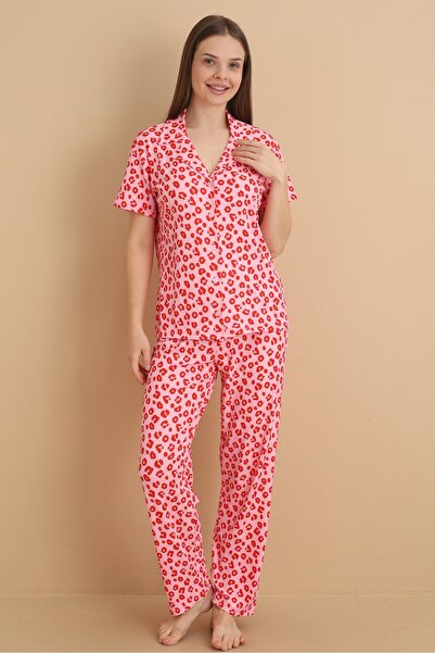 Wordex Mirano 9513 Γυναικείο σετ πιτζάμες με κοντό μανίκι από ύφασμα Pegasus ...