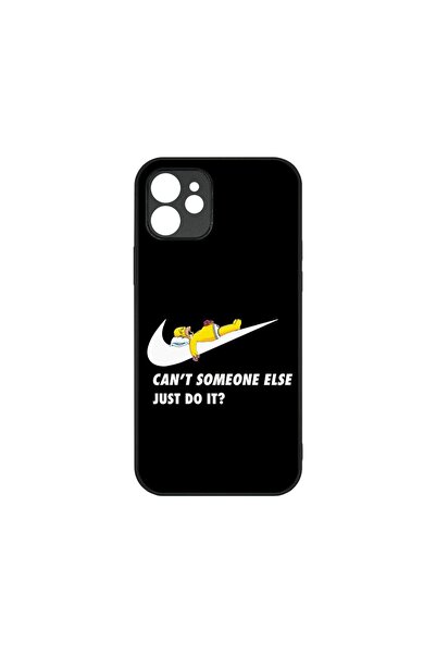 bestcase Husa Slim Glassy, Συμβατή με Apple iPhone 12, Simpson Just Do It, Χρ...