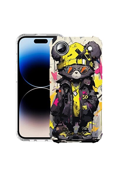 bestcase Husă pentru Apple iPhone 17 Air cu design Ursuleț de pluș, culori pa...