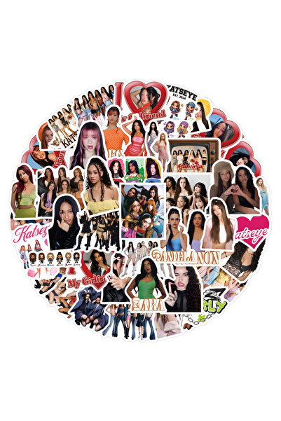 Choice 60pcs 60 KATSEYE girl group stickers decorative stationery hand accoun...