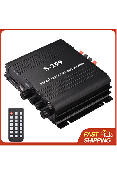 Choice1 مكبر صوت ستيريو صغير S-299 بقوة 4.1 واط مع قابس أوروبي، محمول للسيارة...