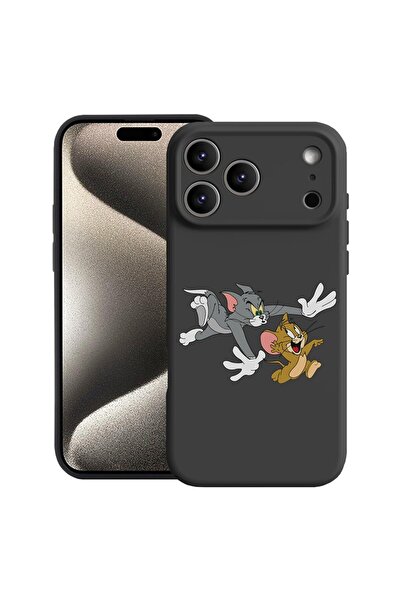 bestcase Husă pentru Apple iPhone 17 Pro cu design Tom și Jerry, Silicon Prem...