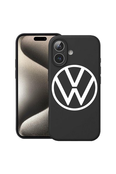 bestcase Калъф за Apple iPhone 17 с дизайн VW, Премиум силикон, Микрофибър от...