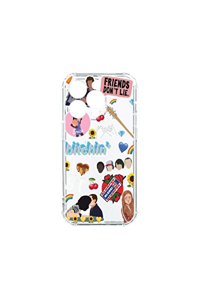 bestcase Husa Anti Shock 1.5MM, Compatibila Cu Apple iPhone 15 Pro, Friends D...