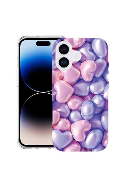 bestcase Husă pentru Apple iPhone 17 cu Design Inimi Colorate, TPU Anti-șoc, ...