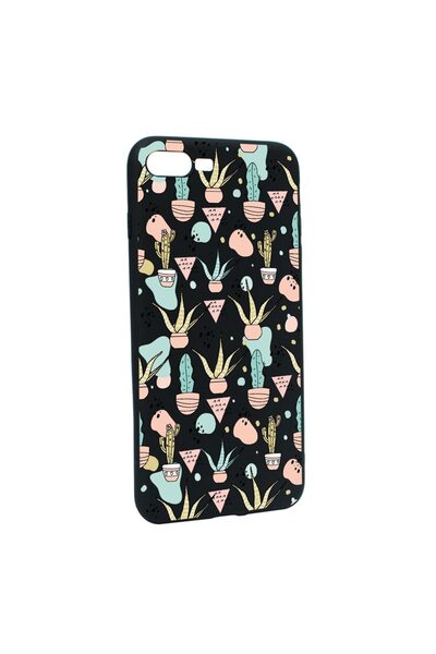 bestcase Θήκη σιλικόνης συμβατή με Apple iPhone 7 Plus / 8 Plus, Κάκτος, ανθε...