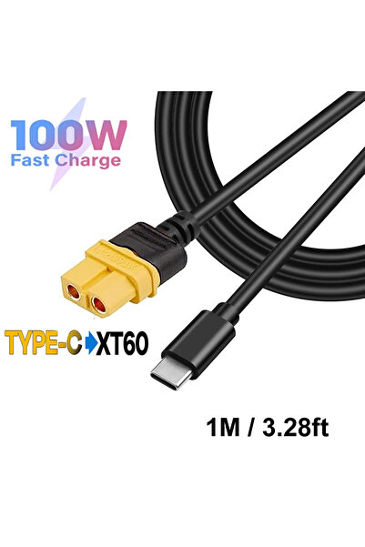 Choice1 كابل شحن من النوع C إلى XT60-F بطول 1 متر، محول USB-C إلى XT60 أنثى، ...