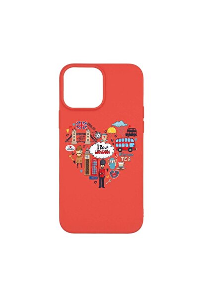 bestcase Husa Silicon, Compatibila Cu Apple iPhone 13 Pro Max, I Love London,...