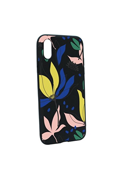 bestcase Θήκη σιλικόνης συμβατή με Apple iPhone XS Max, με σχέδιο λουλουδιών,...