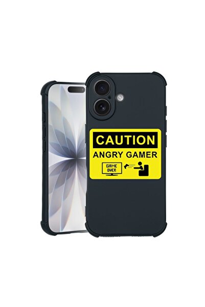 bestcase Husa TPU Pro Shock Compatibila cu Apple iPhone 17, cu Design Angry G...