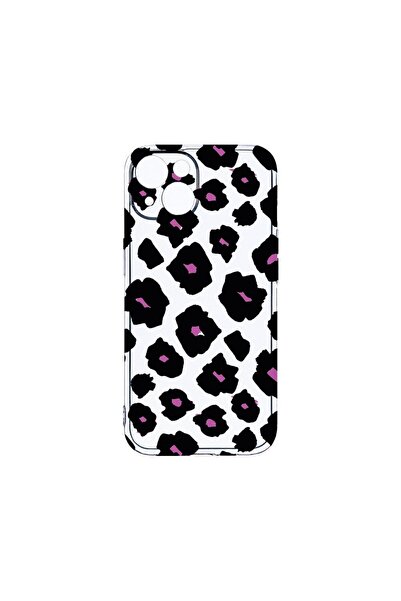 bestcase Θήκη Clear Silicon 2MM, Συμβατή με Apple iPhone 14, Σχέδιο Λεοπάρ Μπ...