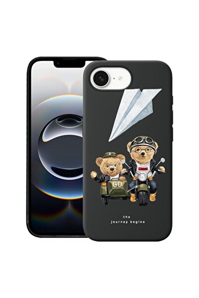 bestcase Θήκη για Apple iPhone 16e, Premium Λεπτή Σιλικόνη 1.2MM, Teddy On Th...