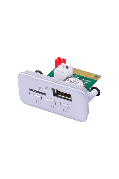 Choice Silver DC 12V MP3 Bluetooth 5.0 Receiver Car Kit MP3 Player Decoder Bo...