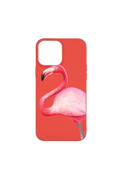 bestcase Θήκη σιλικόνης, Συμβατή με Apple iPhone 13 Pro Max, Φλαμίνγκο, ανθεκ...