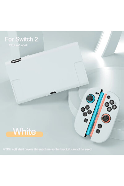 Choice5 غطاء حماية أبيض قابل للفصل من مادة TPU بـ 10 ألوان لجهاز NS Switch 2،...