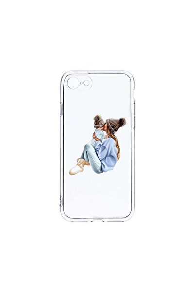 bestcase Θήκη Διαφανής Σιλικόνη 2MM, Συμβατή με Apple iPhone SE 2, Κορίτσι Μα...