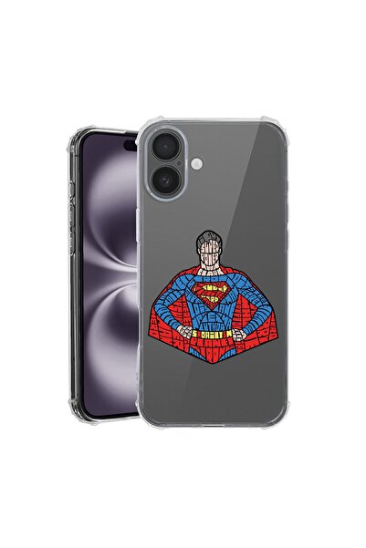bestcase Husă pentru Apple iPhone 17 cu design caligrafic Superman, Antișoc, ...