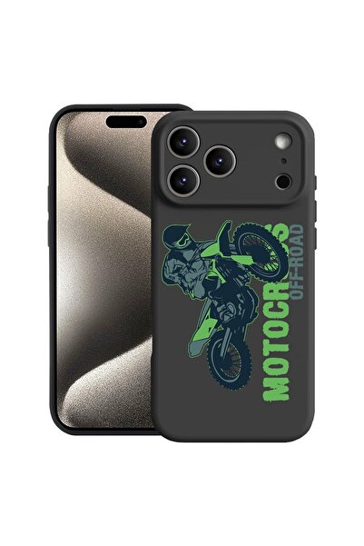 bestcase Husă pentru Apple iPhone 17 Pro Max cu Design Motocross, Silicon Pre...