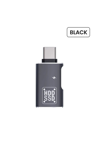 Choice محول OTG أسود 2 في 1 من النوع C، محول USB C ذكر إلى USB + أنثى من النو...