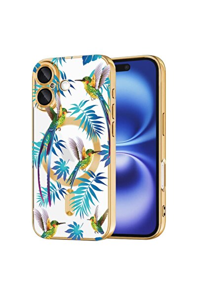 bestcase Πολυτελής Θήκη MagSafe, Συμβατή με Apple iPhone 16 Plus, Τροπικό - μ...