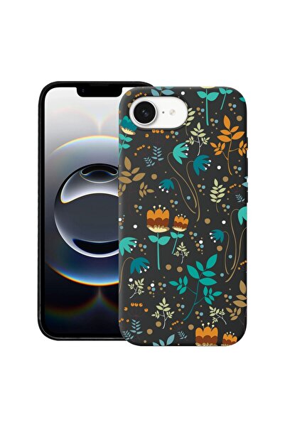 bestcase Husă pentru Apple iPhone 16e, Silicon Premium Subțire 1.2MM, Flori d...
