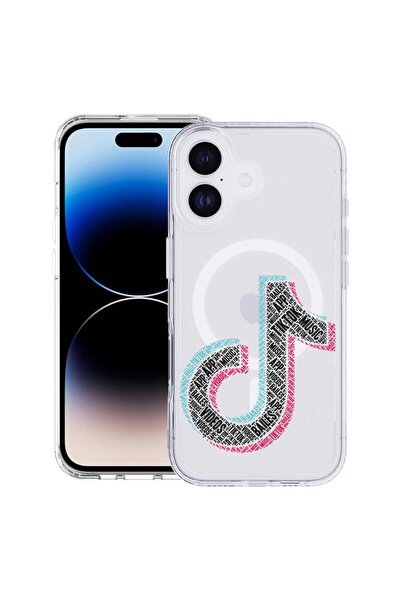 bestcase Husa pentru Apple iPhone 17 cu Design Calligraphy TikTok, Mag Anti S...