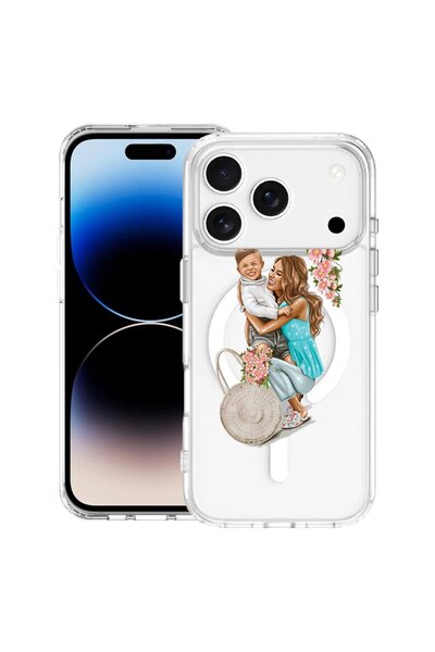 bestcase Θήκη για Apple iPhone 17 Pro Max με Σχέδιο Mom Life με Αγόρι, Αντικρ...