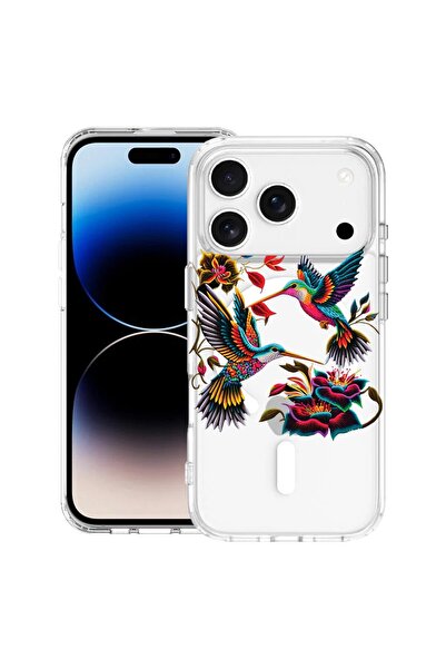 bestcase Θήκη για Apple iPhone 17 Pro με σχέδιο κολιμπρί, Αντικραδασμική TPU ...