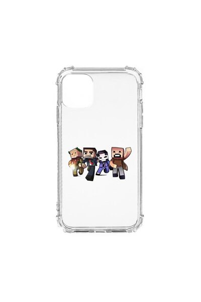 bestcase Αντικραδασμική Θήκη, Συμβατή με Apple iPhone 12 Mini, Minecraft, Σιλ...